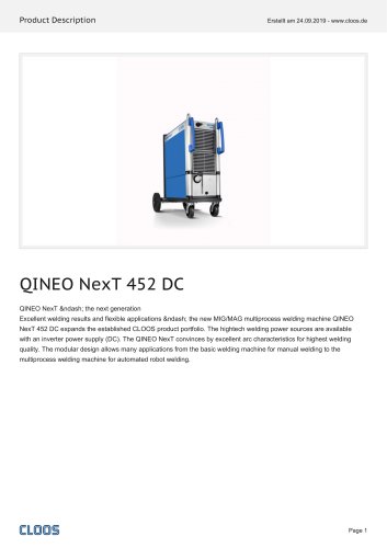 QINEO NexT 452 DC