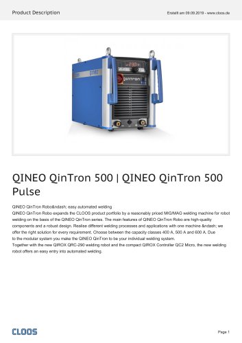 QINEO QinTron 500 | QINEO QinTron 500 Pulse