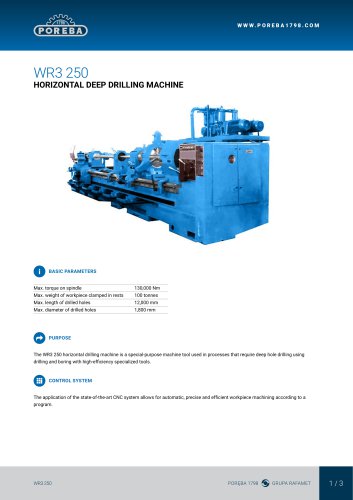 WR3 250 HORIZONTAL DEEP DRILLING MACHINE