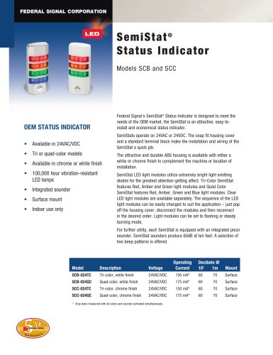 SCB SemiStat® Status Indicator