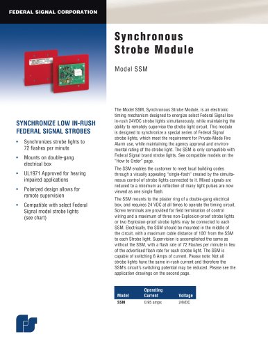 SSM Synchronous Strobe Module