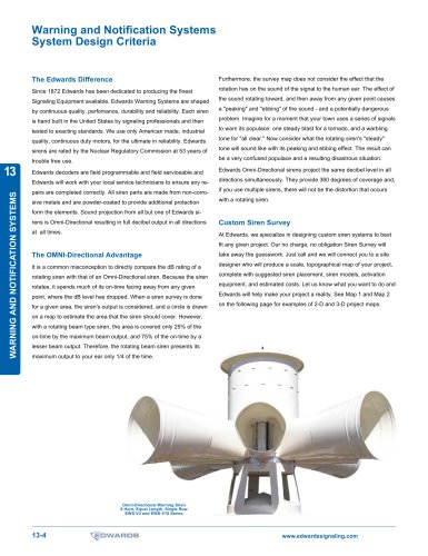 EWS System Design Criteria