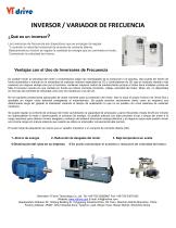 VTdrive - INVERSOR,  VARIADOR DE FRECUENCIA - 1