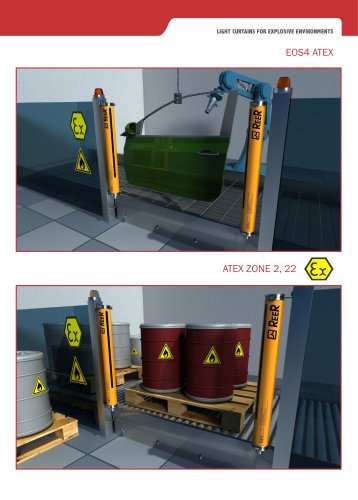 EOS4 ATEX - Light Curtains for explosive environments