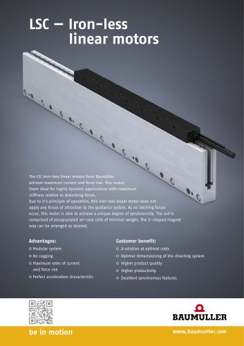 LSC — Iron-less linear motors