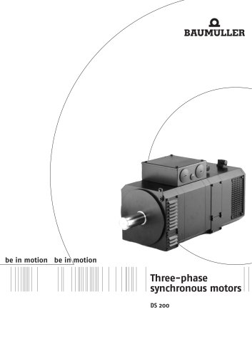 Three phase synchronous motors DS 200