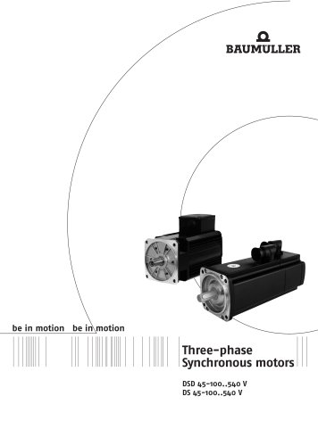 Three-phase Synchronous motors DSD 45-100