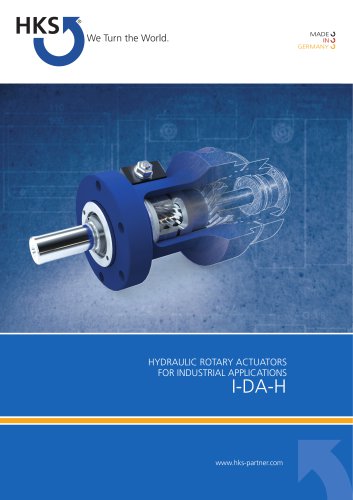 HYDRAULIC ROTARY ACTUATORS FOR INDUSTRIAL APPLICATIONS I-DA-H