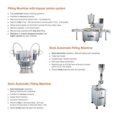 Semi Automatic Filling