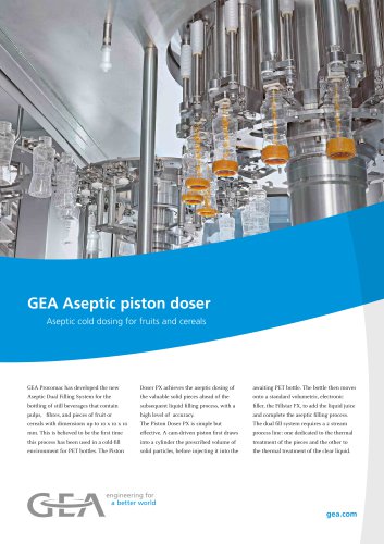 GEA Aseptic piston doser