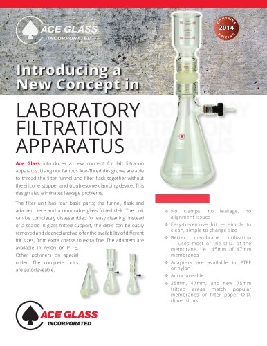 LABORATORY FILTRATION APPARATUS