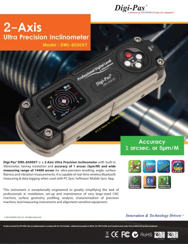 2-Axis Ultra Precision Digital Level - DWL8500XY