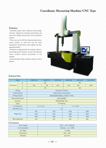 CNC Coordiante Measuring Machine