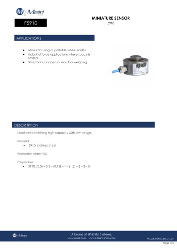 F5910 MINIATURE SENSOR