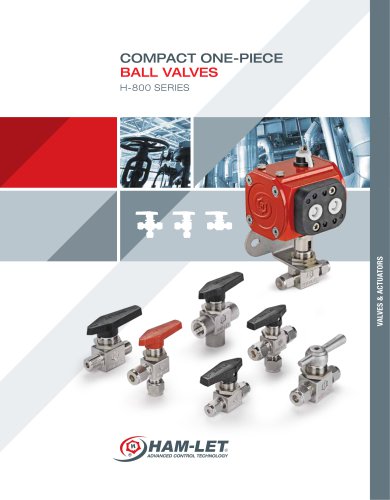 H800 - Compact Ball Valves