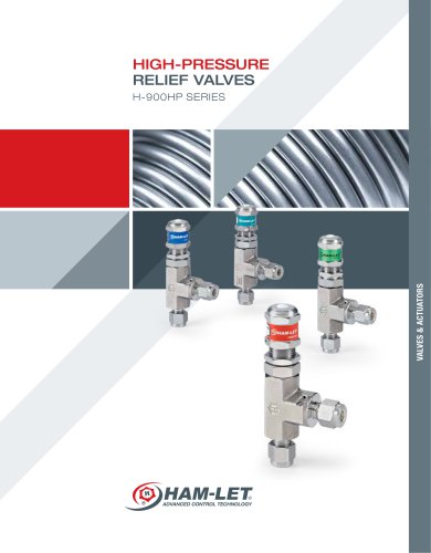 H900HP High Pressure Relief Valves