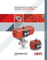 HPA Pneumatic Rack & Pinion Actuators