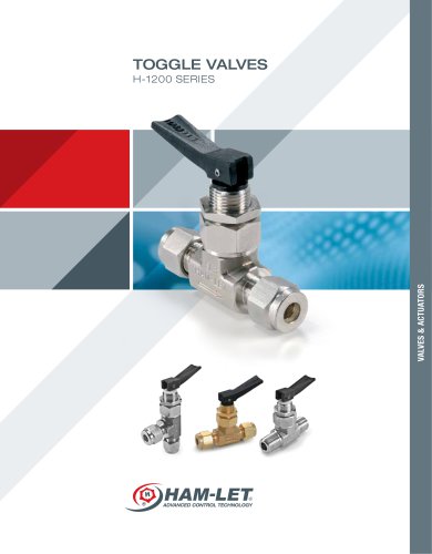 TOGGLE VALVES H-1200